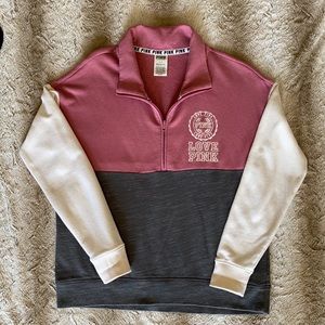 Victoria’s Secret PINK Half-zip Sweatshirt- Size S